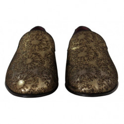 Scarpe mocassini da uomo con motivo jacquard dorato - EU43/US10