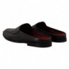 Sandali Caiman in pelle nera con diapositive - EU39/US6