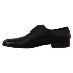 Scarpe derby formali stringate in pelle nera - EU39.5/US6.5