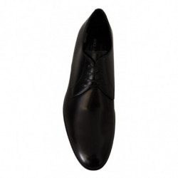 Scarpe derby formali stringate in pelle nera - EU39.5/US6.5