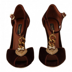 Scarpe sandali forma cuore Coppar Devotion marroni - EU40.5/US10
