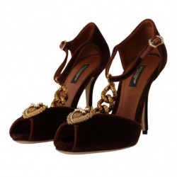 Scarpe sandali forma cuore Coppar Devotion marroni - EU40.5/US10
