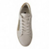 Sneakers basse in pelle oro bianco - EU35/US4.5