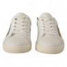 Sneakers basse in pelle oro bianco - EU35/US4.5