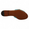 Sandali cristallo blu pelle esotica cristalli blu - EU35.5/US5