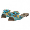 Sandali cristallo blu pelle esotica cristalli blu - EU35.5/US5