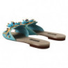 Sandali cristallo blu pelle esotica cristalli blu - EU35.5/US5