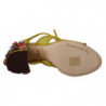 Scarpe con sandali Ayers in cristallo in pelle gialla - EU37/US6.5