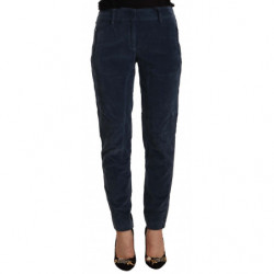 Pantaloni affusolati blu in...