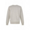 Felpa in cotone grigio con dettagli logo - XL