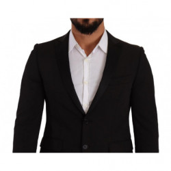 Blazer nero monopetto slim fit a due bottoni - IT48 - M