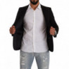 Blazer nero monopetto slim fit a due bottoni - IT48 - M