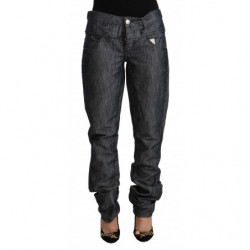 Jeans denim dritto vita...
