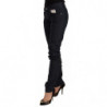 Jeans in denim slim fit a vita bassa in cotone nero - W26 - IT40
