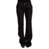 Jeans dritti taglio stivale denim cotone nero vita media - W28 - IT42
