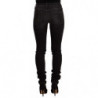 Jeans skinny slim fit in cotone lavato nero a vita media - W26 - IT40