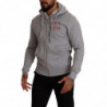Felpa in cotone con cappuccio e zip intera grigia - IT46 - S