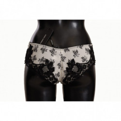 Intimo slip in raso di pizzo floreale bianco - IT4 - L
