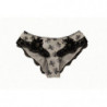Intimo slip in raso di pizzo floreale bianco - IT4 - L