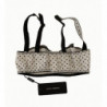 Reggiseno a balconcino in pizzo satinato bianco nero a pois - IT4 - L