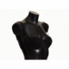 Reggiseno a balconcino in pizzo satinato a pois neri - IT1 - XS