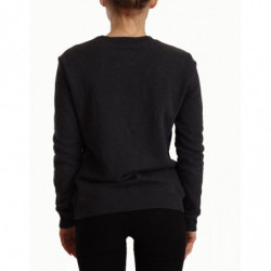 Maglione pullover a maniche lunghe leopardato in cotone nero - IT42-M