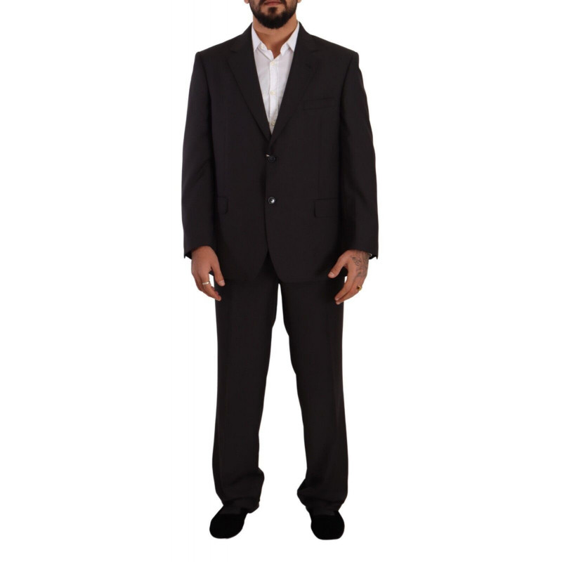 Abito formale monopetto in poliestere grigio - IT53 - XL