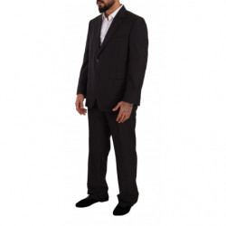 Abito formale monopetto in poliestere grigio - IT53 - XL