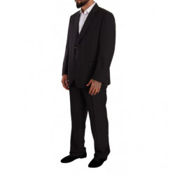 Abito formale monopetto in poliestere grigio - IT55 - XL