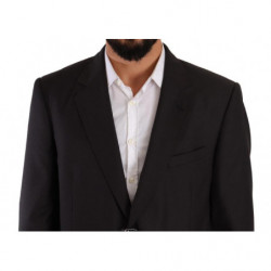 Abito formale monopetto in poliestere grigio - IT55 - XL