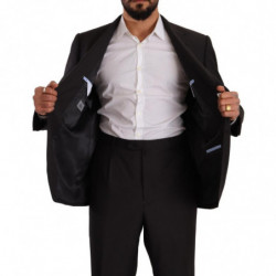 Abito formale monopetto in poliestere grigio - IT55 - XL