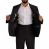 Abito formale monopetto in poliestere grigio - IT55 - XL