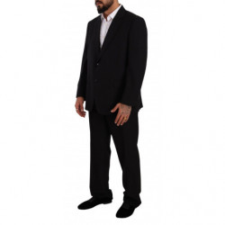 Abito formale monopetto in poliestere nero - IT55 - XL