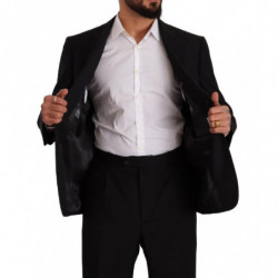 Abito formale monopetto in poliestere nero - IT55 - XL