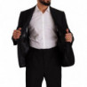 Abito formale monopetto in poliestere nero - IT55 - XL