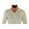 Maglione pullover a maniche lunghe con scollo a V giallo - IT48 - M