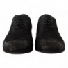 Scarpe Oxford da uomo in pelle di caimano nero - EU44/US11