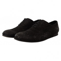 Scarpe Oxford da uomo in pelle di caimano nero - EU44/US11