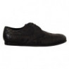 Scarpe derby da uomo in pelle di caimano nero - EU44/US11