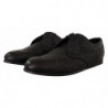 Scarpe derby da uomo in pelle di caimano nero - EU44/US11