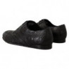 Scarpe derby da uomo in pelle di caimano nero - EU44/US11