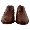 Scarpe derby formali da uomo pelle coccodrillo marrone - EU44/US11