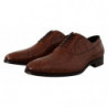 Scarpe derby formali da uomo pelle coccodrillo marrone - EU44/US11