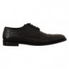 Scarpe derby formali stringate in pelle esotica nera - EU44/US11