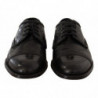 Scarpe derby formali stringate in pelle esotica nera - EU44/US11
