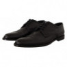 Scarpe derby formali stringate in pelle esotica nera - EU44/US11