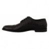 Scarpe derby formali stringate in pelle esotica nera - EU44/US11