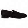 Mocassini con pantofole in broccato floreale nero - EU39/US6
