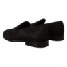 Mocassini con pantofole in broccato floreale nero - EU39/US6