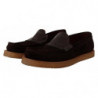 Scarpe mocassino slip on in pelle scamosciata marrone - EU44/US11